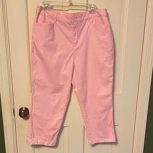 Croft & Barrow Light Pink Cropped Pants
